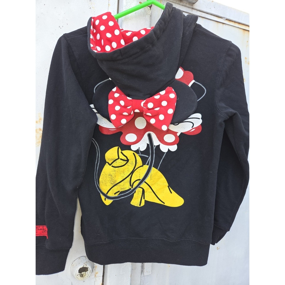 Disney Parks Authentic Mini Mouse Ears Hoodie Girls XS - Picture 2 of 9